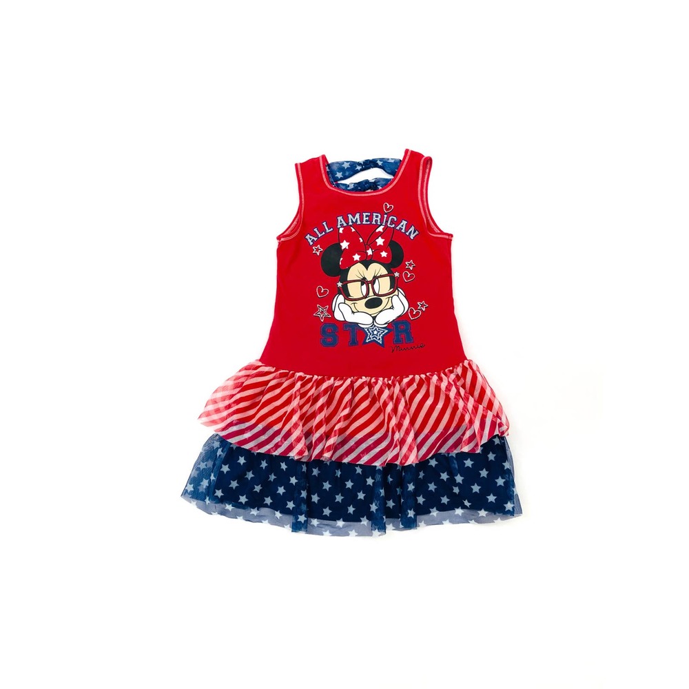 Disney Girls Minnie All American Dress S (6/6X)